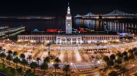 Wallpaper Ferry Building San Francisco California Usa Travel