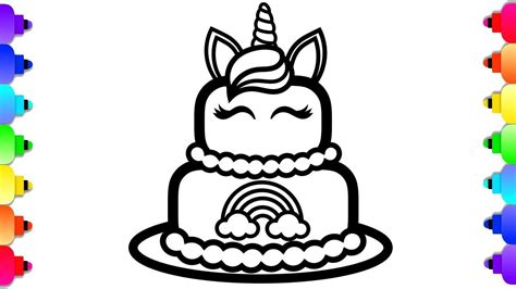 Unicorn Cupcakes Colouring Pages - Richard McNary's Coloring Pages