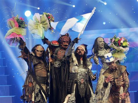 Der eurovision song contest (esc; Eurovision Song Contest Winners of 2006 - Lordi with ...