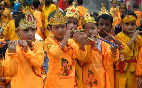It is believed that lord krishna is born during mid night and hence ladies of the. Krishna Janmashtami 2016: Schools across the country ...