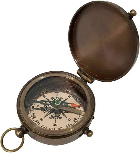 Vintage Nautical Brass Compass Maritime Compass Marine Etsy Uk
