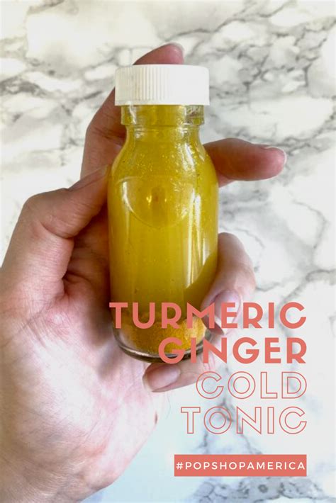 Turmeric Ginger Cold Tonic Recipe