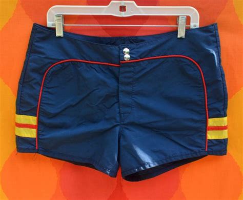 $194 usd • free shipping • ships within 48 hours. vintage 70s mens bathing suit shorts BOOMER jantzen navy ...