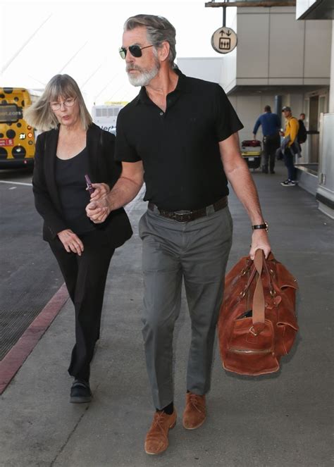 pierce brosnan has mastered the old man airport look in 2022 older mens fashion old man