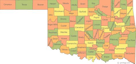 Maps Of Oklahoma State Map Bonanza