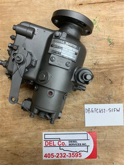 Stanadyne Roosa Master Remanufactured Fuel Injection Pump Dbgfc637