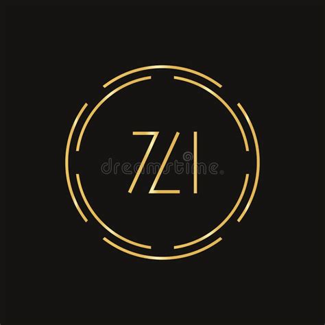 Initial Zi Logo Design Vector Template Digital Circle Letter Zi