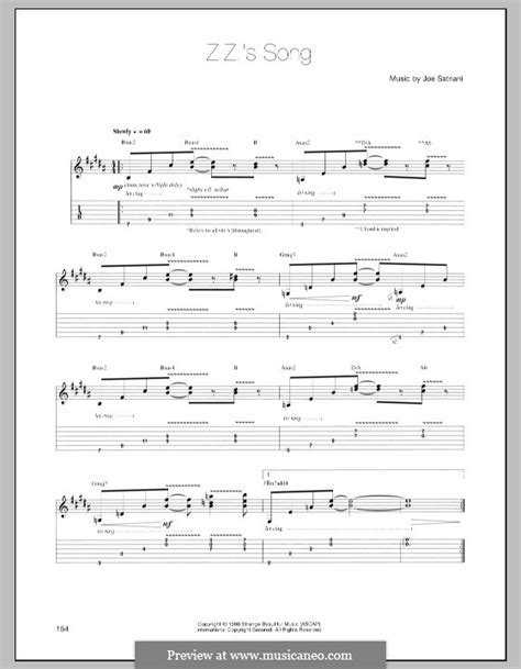Zzs Song Por J Satriani Partituras On Músicaneo