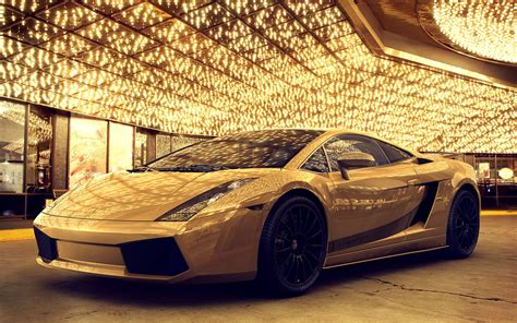 Lamborghini Aventador Gold Full Hd Wallpaper And Background Image