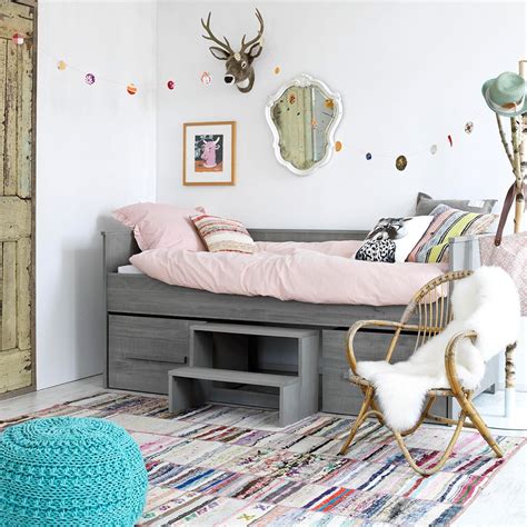 Brilliant childrens pink and grey bedroom ideas that look beautiful. Zanzi Kids Day Bed With Optional Storage Drawers - Coming ...