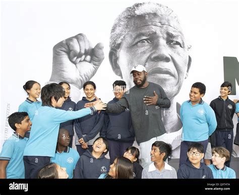 Kweku Mandela The Grandson Of Nelson Mandela Is Seen With School