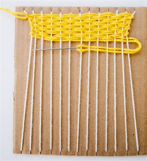 Diy Cardboard Weaving For Kids Playfully