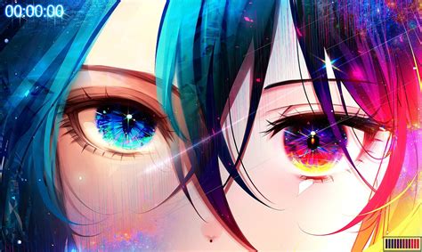 Wallpaper Blue Eyes Heterochromia Anime Girls 2048x1225