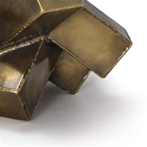 Abstract Sculpture In Brass Chairish