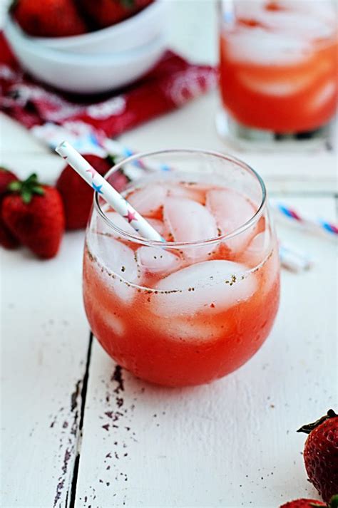 Strawberry Lemonade Spritzer From Dine And Dish