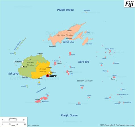 Fiji Map Detailed Maps Of Republic Of Fiji