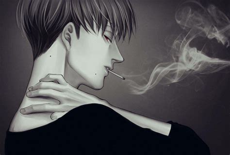 Aesthetic Anime Guy Smoking 3 Novella Pisano