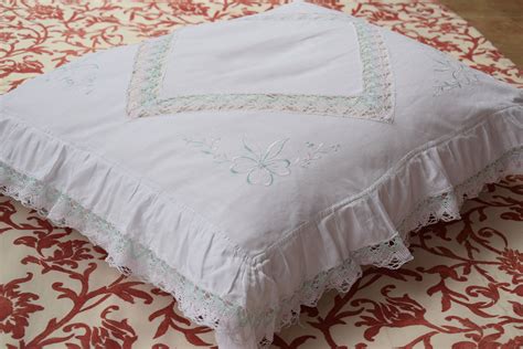 Rare Antique French Pair Vintage Linen Pillowcase C 1900 Bedding