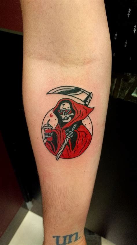 My Off Duty Grim Reaper Done By Ryan Gold Coast Tattoos Southport