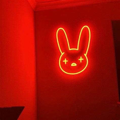 bad bunny neon sign