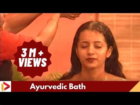 Ayurveda Bath After Oil Massage Trisha Youtube