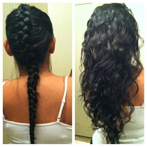This braid, which works best with longer hair, needs a bit of texture for hold; How to Curl Your Hair Without Heat | Style Wile