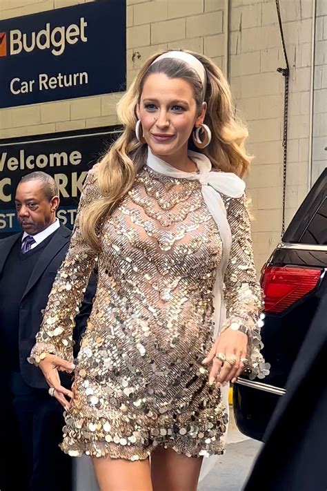 Pregnant Blake Lively Leaves Th Annual Forbes Power Womens Summit In New York