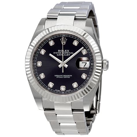 Rolex oyster perpetual date blue dial. Rolex 126334BKDO Oyster Perpetual Datejust Mens Automatic ...