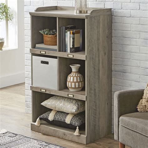 Better Homes And Gardens Modern Farmhouse 5 Cube Organizer Bookcase With