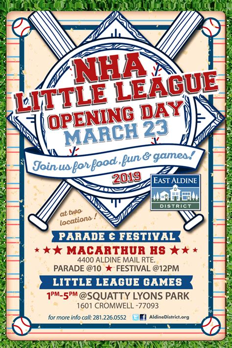 Nha Little League Opening Day March 23 East Aldine Management District