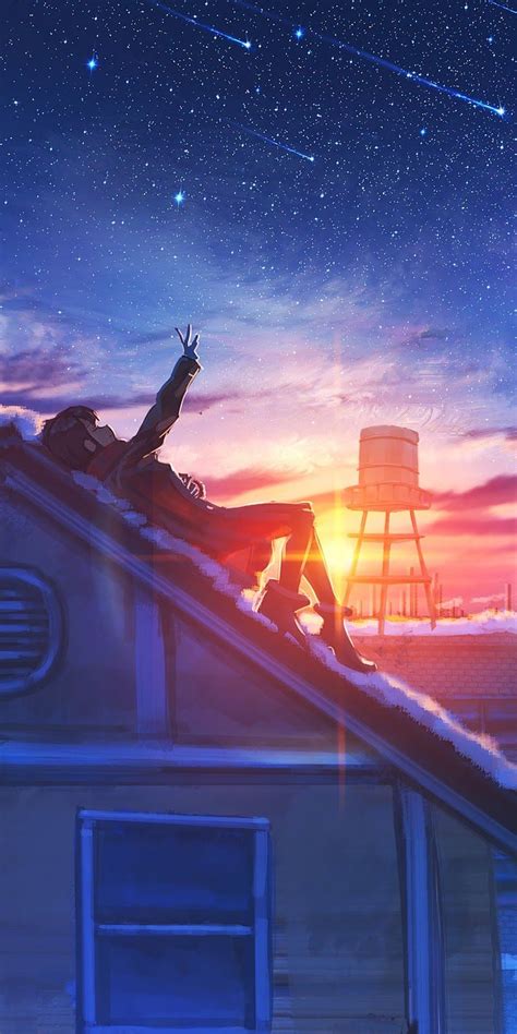 Watching The Sunset In 2020 Anime Scenery Wallpaper