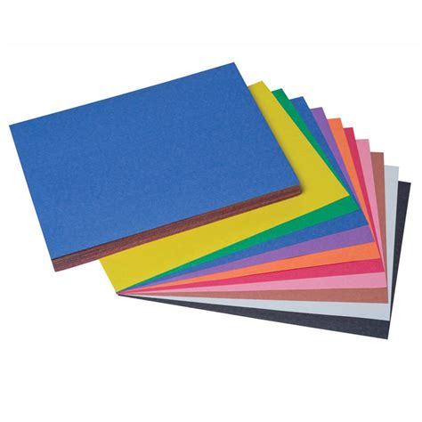 Construction Paper 10 Assorted Colors 9 X 12 100 Sheets Pac6504