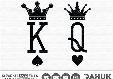 Svg Design King Queen Svg Files For Cricut Crown Silhouette Cut File