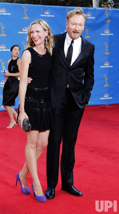 Photo Conan O Brien And His Wife Liza Arrive At The Nd Primetime