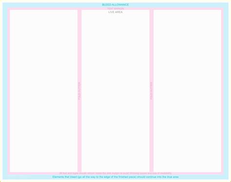 Free Downloadable Brochure Templates For Word Of Blank Tri Fold