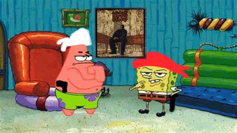 Spongebob And Patrick Become Gangstas And Acquire A Taste For Jazz Rap