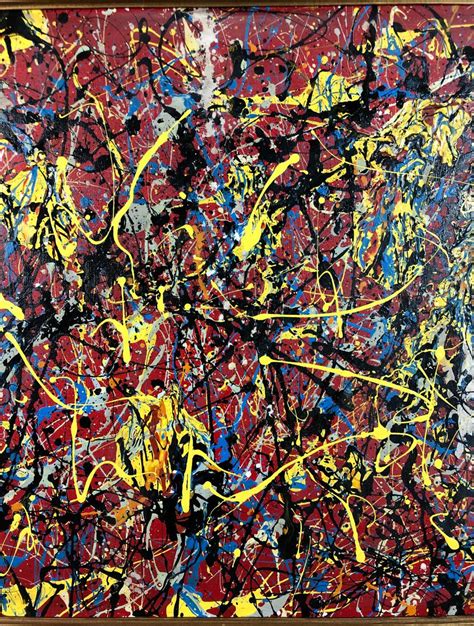 Jackson Pollock 1912 1956 Acrylic Painting