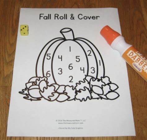Seasonal Roll And Cover Games The Measured Mom