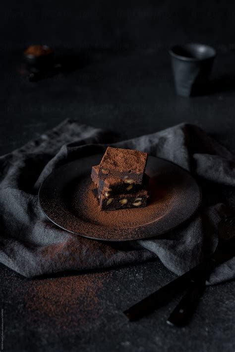 Chocolate Brownie By Stocksy Contributor Marta Mauri Stocksy