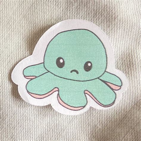 Happysad Octopus Stickers Etsy
