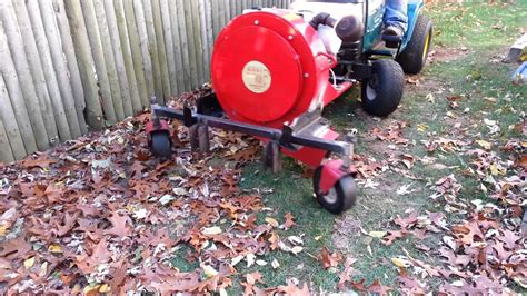 Leaf Blower Attached To Lawn Tractor Youtube