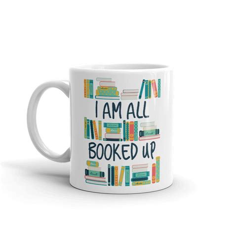 bookish mug i am all booked up mug book lover book lover etsy
