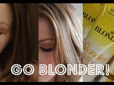 It will still be some maintenance but it grows out nicely where you don't have to come back as soon, she adds. Go Blonder With John Frieda! - YouTube