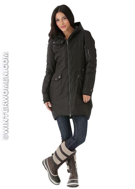 Spyder Womens Gt Insulator Jacket Black Long Winter Coats Women