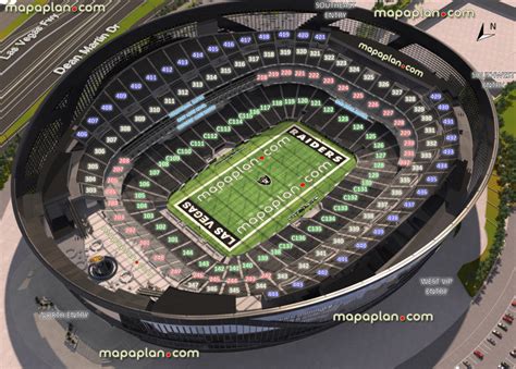 Las Vegas Allegiant Stadium Virtual Seating Chart Raiders Nfl