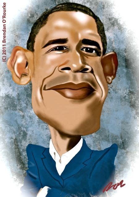 This Is A Caricature Of Barack Obama Caricatures Are Drawings Where A