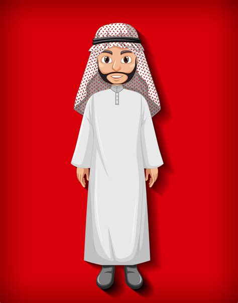 Arab Man Cartoon Character Vector Art At Vecteezy