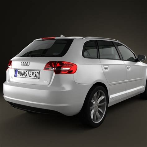 Audi A3 Sportback 2011 3d Model Cgtrader