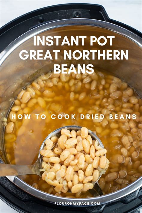 How To Make Instant Pot Great Northern Beans Recipe Cooking Dried Beans Instant Pot Dinner