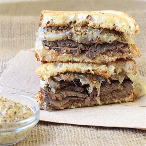 The brown gravy with onions is all you need to turn leftover roast beef or deli beef into a delicious hot sandwich filling perfect for an. Roast Beef Swiss Melt - American Heritage Cooking